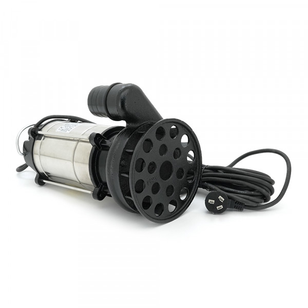 Занурювальний насос, 750W, 220V, до 7 м³/год, підйом до 10 м, 50 мм, нержавіюча сталь, 410х200х235мм, 7,5 кг + перехідник