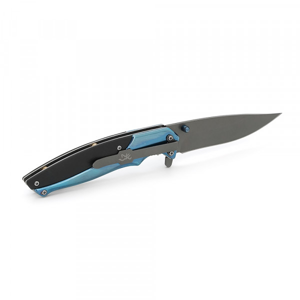 Ніж складний Browning-HC001 Blue, ручка сталь, довжина 220 мм, 250 гр, Box
