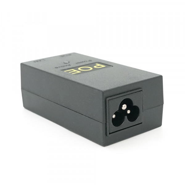 POE інжектор 12V 1A (12Вт) з портами Ethernet 10/100 Мбіт / с + кабель живлення