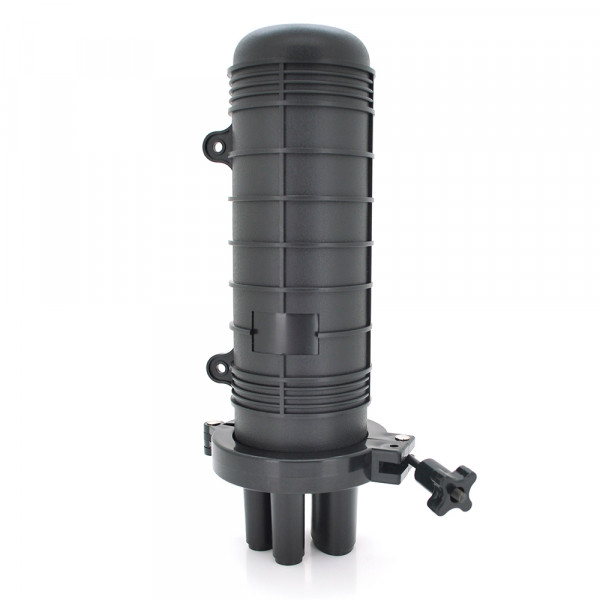 Муфта оптична Merlion ML-OP-F105H-72C, герметична, 4 введення, до 3-х касет, до 72 зварок, матеріал PP