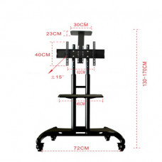 Кронштейн для TV PiPo PP- AVA 1500, 32 "-46" -75 ", до 45кг, кут нахилу ± 15 °, Black, Box