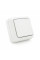 Вимикач одинарний зовнішнього монтажу, White, Q10