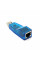 Контролер USB 2.0 to Ethernet - Мережевий адаптер 10/100Mbps, Blue, BOX