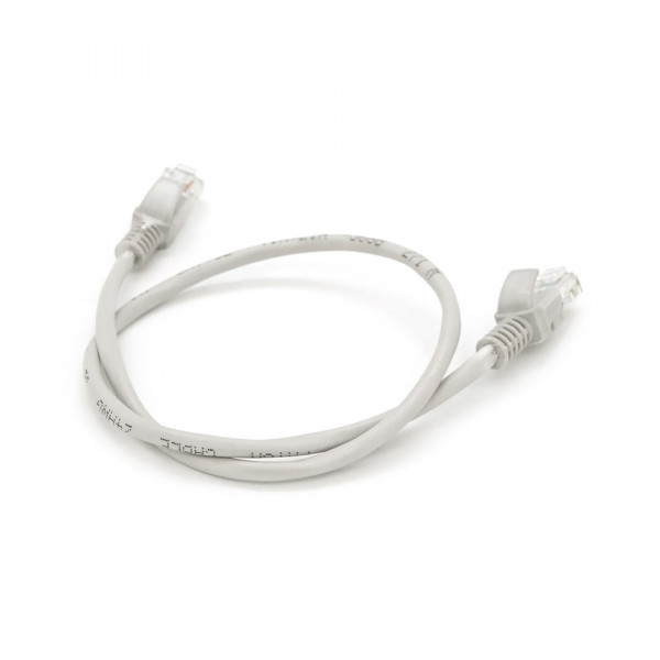 Патч-корд литий RITAR, CCA, UTP, RJ45, Cat.5e, 0,5m, сірий Q1000