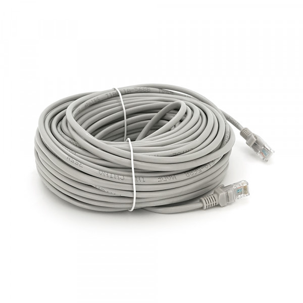 Патч-корд литий RITAR, CCA, UTP, RJ45, Cat.5e, 25m, сірий Q50