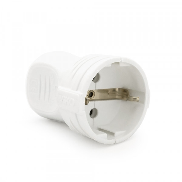Штепсельне гніздо VIKO без заземлення 7.5А 260V. White. ПВХ