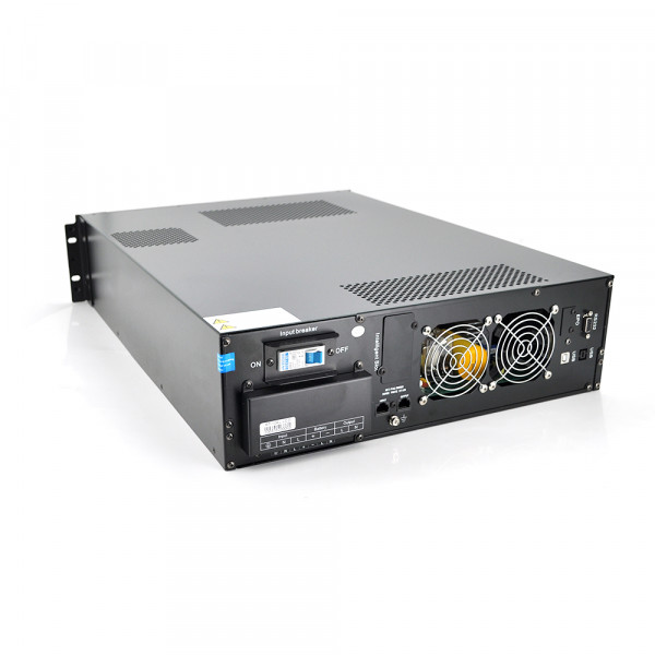 ДБЖ з правильною синусоїдою ONLINE Ritar RT-10KL-LCD, RACK 10000VA(9000Вт), 192В, Струм макс. 5A, під зовн.АКБ