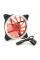 Кулер корпусний 12025 DC sleeve fan 3pin + 4pin - 120*120*25мм, 12V, 1200об/хв, Red, двосторонній