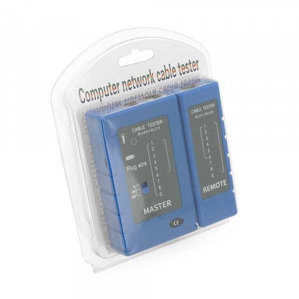 Кабельний тестер Merlion NSHL916DC-AL, RJ-45+RJ11