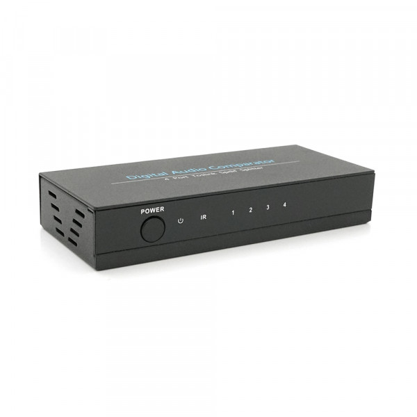 Цифровий оптичний роздільник звуку SPDIF / Toslink 1x4