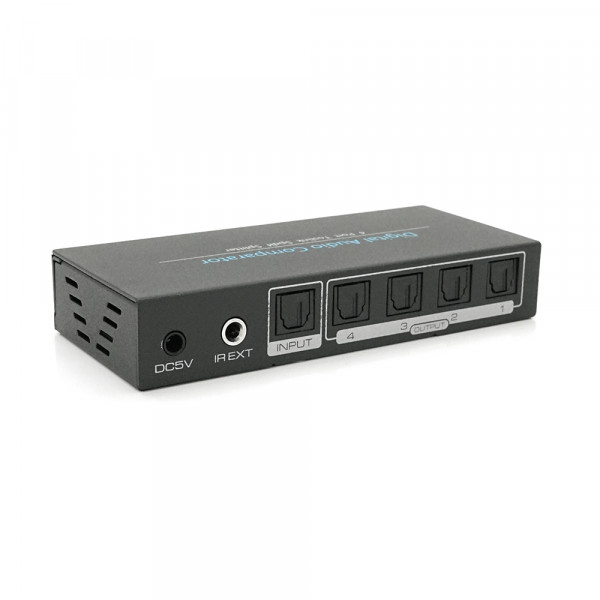 Цифровий оптичний роздільник звуку SPDIF / Toslink 1x4