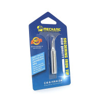 Жало для паяльника MECHANIC BW 900M-T-IS 4*6,3mm, мідь, гальванічне покриття, висока теплопровідність, швидке нагрівання, широкий конус гнутий