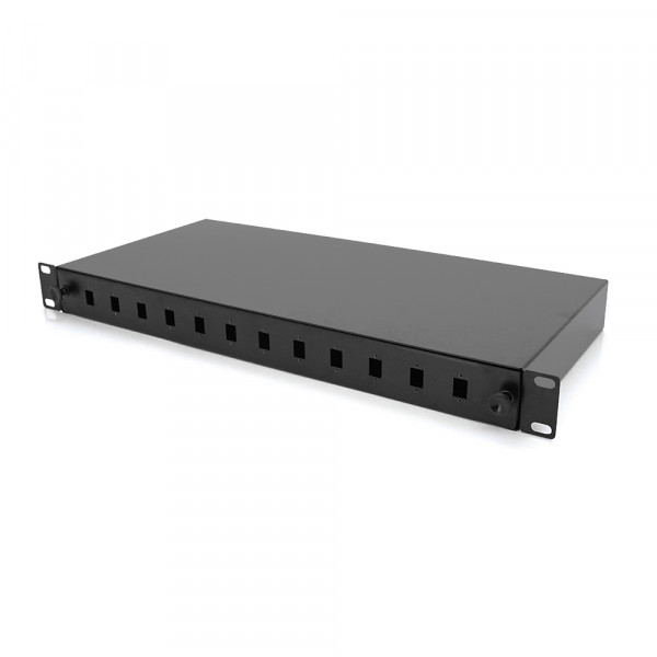 Оптична патч-панель Merlion ML-OP-S407A-12C 12-канальна, SC Simplex adapter, (485*340*44мм)