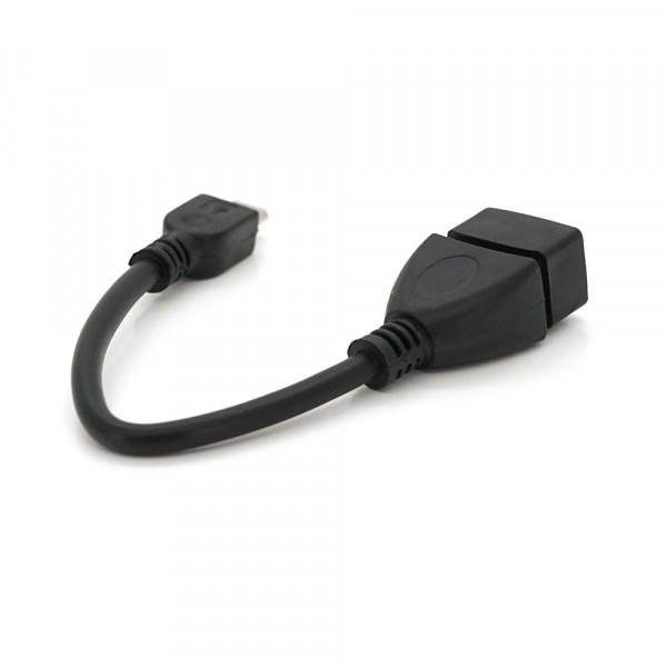 Кабель USB 2.0 AF/Micro-B OTG, 0.1m