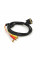 Кабель VGA (тато)-3RCA (тато) 1.5m, Black/Red, обплетення, пакет