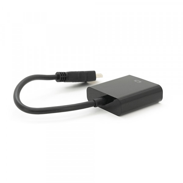 Конвертер HDMI (тато) на VGA (мама) 10cm, Black, 4K / 2K, Пакет Q250