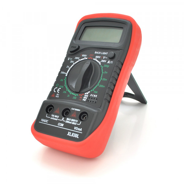 Мультиметр ANENG XL-830L, вимірювання: V, A, R, C, функція hFE