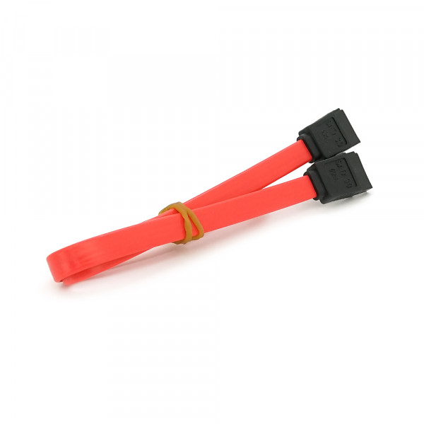 Кабель інтерфейсний SATA 0.40м, прямий без клямки, червоний