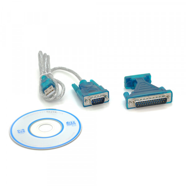 Кабель USB to RS-232 с перехідником RS-232 (9 pin) > (25Pin),Blister