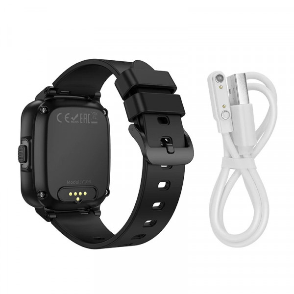 Дитячий смарт годинник Hoco Y104, 4G, GPS, Wi-Fi, HD камера, 1.69" HD-дисплей, дзвінки, відеодзвінки, голосові повідомлення, Blue, Box