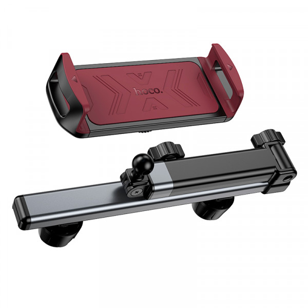 Автоутримувач HOCO H69, кріплення на підголовник, затискач 115-245мм, Black, Box