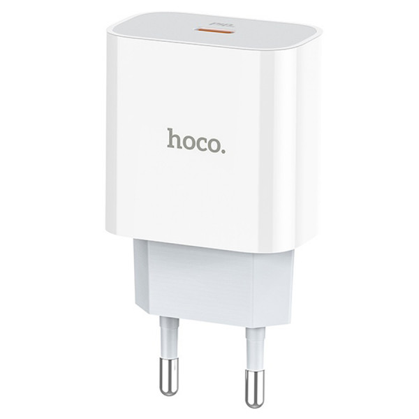 СЗУ 110-240V HOCO C76APlus, USB-C, PD20W, PPS, QC3.0, White, Box