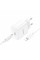 Набір СЗУ 110-240V HOCO C76A Pro+ Lighting кабель, USB-C, PD30W, кабель 1м, White, Box