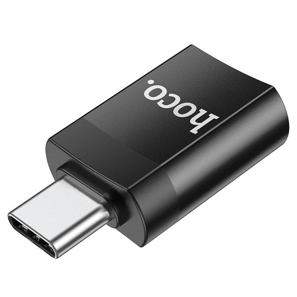 Перехідник HOCO UA17 USB3.0(F) => Type-C(M), Black, Blister