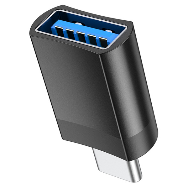 Перехідник HOCO UA17 USB3.0(F) => Type-C(M), Black, Blister