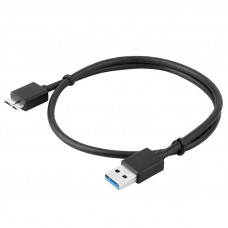 Кабель Usb 3.0 AM to Micro-B, 1.5m, для жорстких дисків, Black