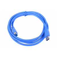Кабель USB 3.0 AM/BM 1,8 м blue для периферії