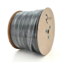 Кабель коаксіальний з живленням RITAR B305-RG690CU + 2x0.5mm CU, 1,02 мм.CU, 64x0.12m CCA, 75 Ом, FPE, оболонка 6,91мм чорні PVC, котушка 305м Q1