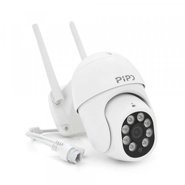 8Мп Wi-Fi відеокамера вулична SD/картка PiPo PP-IPC27D8MP20 PTZ 2.8mm ICSee