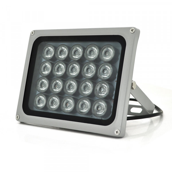 ІЧ-прожектор YOSO. 12V, 40W, 20LED, IP66, 850Нм, кут огляду 60 °, дальність до 80м.