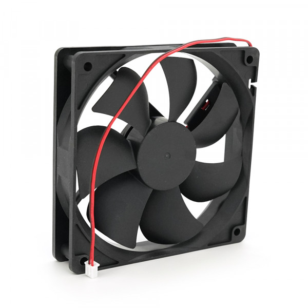 Кулер корпусний Merlion EZF 12025, 120x120x25mm, RPM 1100±10%, 12V/0.3A, 2-pin, Black, OEM