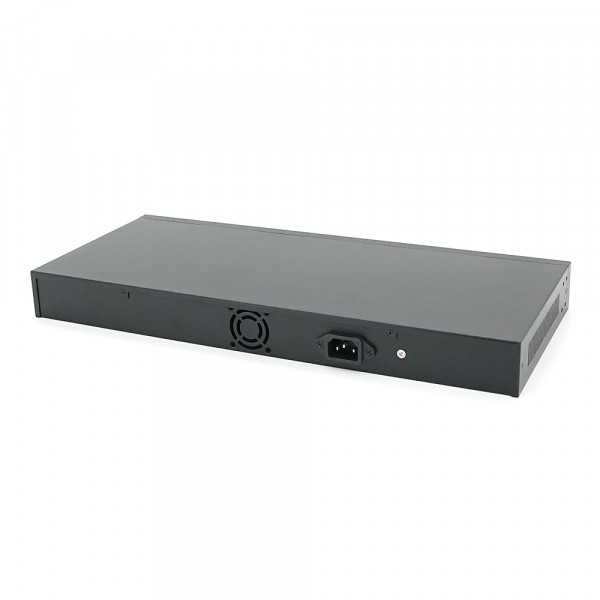 POE комутатор гігабітний Merlion 24 POE + 2 RJ45 + 2 SFP 10/100/1000 вбудований блок живлення 52V 6.15A
