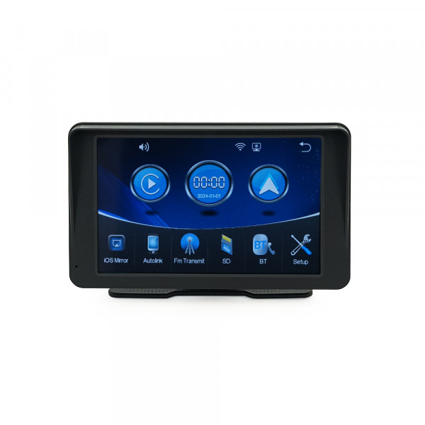 Автомобільний РК-монітор 7" + Carplay CJ-PTC208, Box