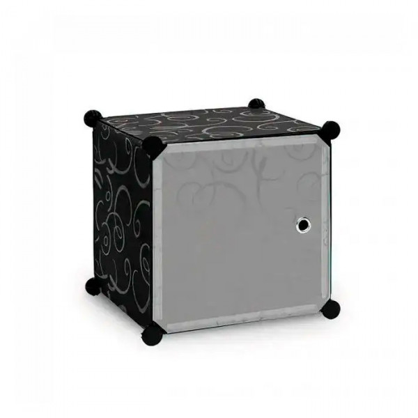 Шафа для речей пластикова MP28-51A, 102х37х76см, Black, Box