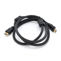Кабель Ritar PL-HD348 HDMI-HDMI Ultra HD 4K, 1080P, 3.0m, v1,4, OD-7.3mm, з фільтром, круглий Black, конектор Gold, Пакет, Q80