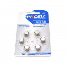 Батарейка повітряно цинкова PKCELL 1.4V ZA312, 6 штук у блістері, ціна за блістер, Q