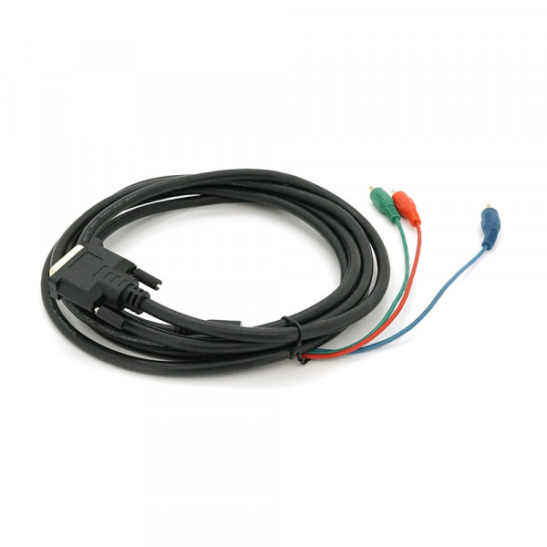 Кабель DVI (тато)-3RCA (тато), 3m, 2 ферит, Black, ОЕМ