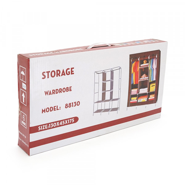 Тканинна шафа для речей YT41593, 130х45х175см, Red Wine, Box