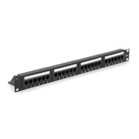 Патч-панель RITAR 24 порти UTP DUAL кат 6 19 "1U НЕ екранована чорна Q25