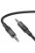 Кабель HOCO UPA27 DC3.5 тато-тато 1.2м, круглий в обплетенні, Black, Box