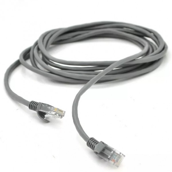 Патч-корд литий RITAR, CCA, UTP, RJ45, Cat.5e, 1.5m, сірий Q1000