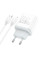 Набір СЗУ 110-240V HOCO C104A + кабель Lighting, 1xUSB-C, PD20W, кабель 1м, White, Box