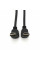 Кабель MerlionHDMI-HDMI 1.0m, v1.4, OD-7.5mm, круглий Black, коннектор Black 90 ° кутовий / 90 ° кутовий