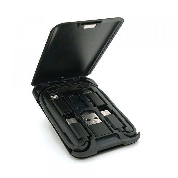 Кабель KSC-325 KUHE 3 in 1 Micro / Iphone / Type-C, 3A, довжина 1м, Black, BOX