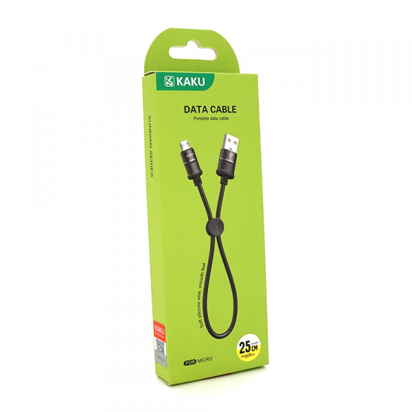 Кабель iKAKU KSC-351 XUNDIAN series for micro, Black, довжина 0,25м, 5А, BOX