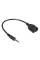 Перехідник USB2.0(F)=> Jack 3.5(M) Stereo, 0,3м, Black, OEM